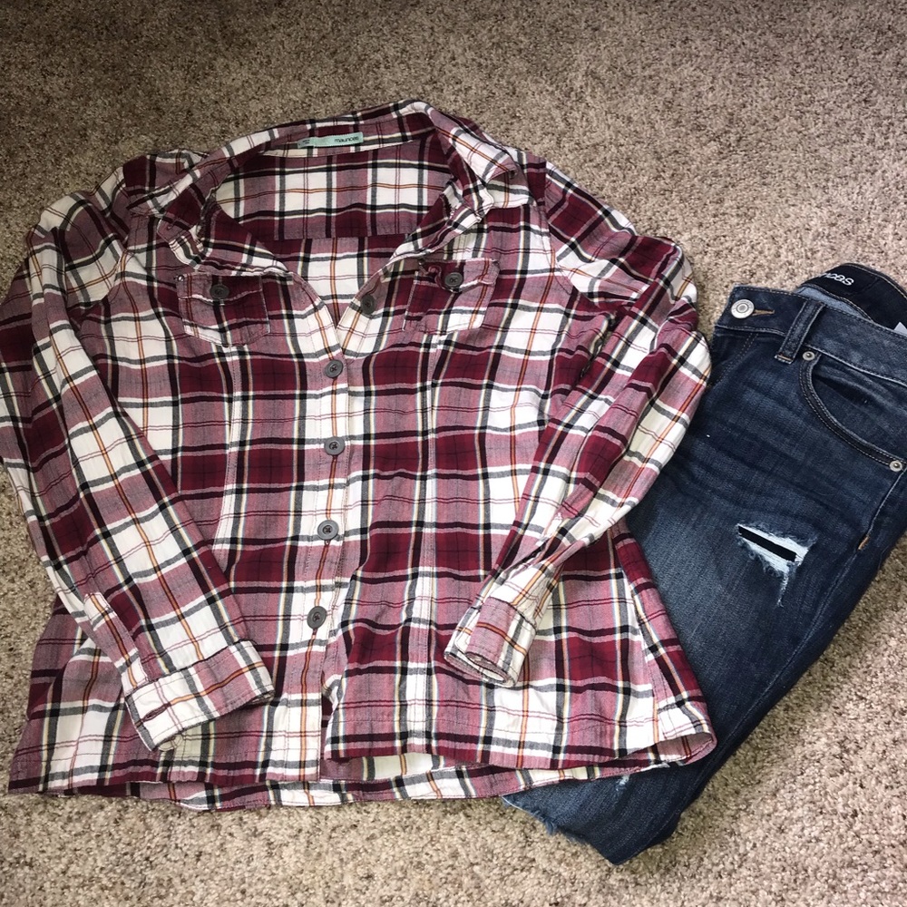Maurice’s Plaid Button Down Shirt
